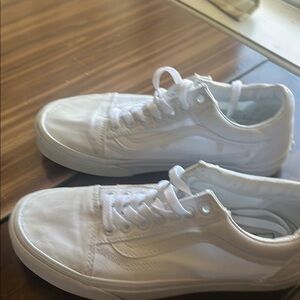 White Low-Top Sneakers